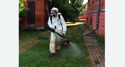 Обработка территории от клещей. Рязанский район