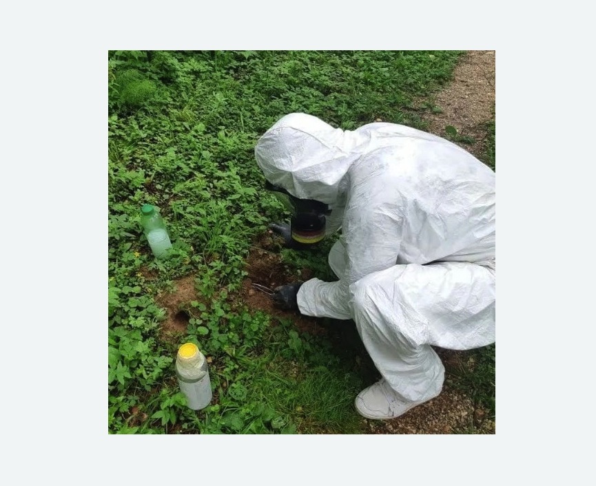 уничтожение кротов на участке в Рязанском районе Москвы